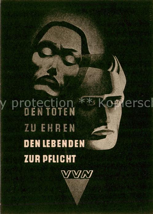 LEIPZIG Sachsen Offizielle Postkarte VVN Vereinigung der Verfolgten des Naziregi