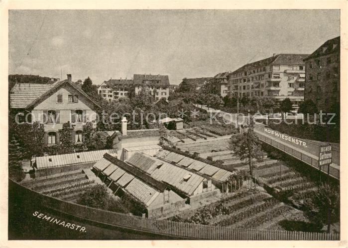 Zuerich ZH Seminarstrasse Hofwiesenstrasse Nota W. Lauster Gaertnerei