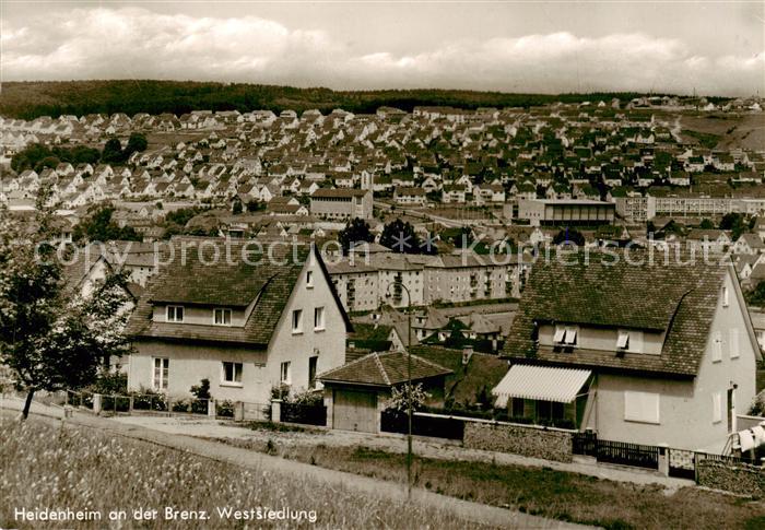 Heidenheim Brenz Stadtpanorama mit Westsiedlung