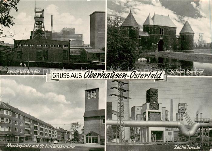 Osterfeld Oberhausen Zeche Schloss Vondern Marktplatz St. Vincenzkirche
