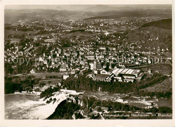 Neuhausen  Rheinfall SH Fliegeraufnahme