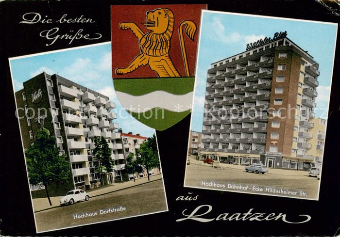 Laatzen Hannover Hochhaus Dorfstrasse Wappen Hochhaus Bahnhof