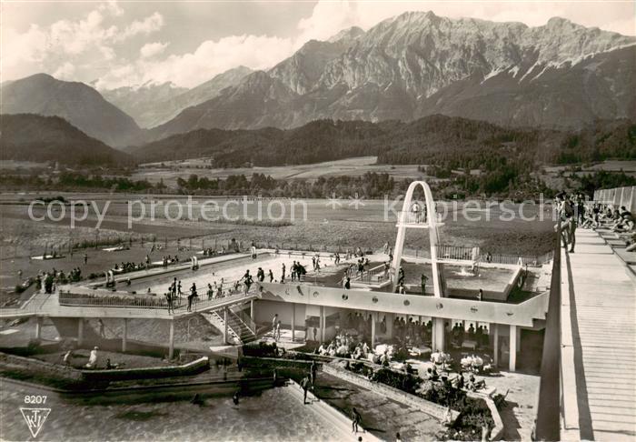 Wattens Tirol AT Alpenbad Freibad Alpenblick