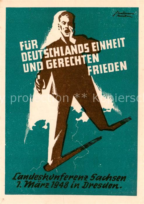 Dresden Elbe Landeskonferenz Sachsen fuer Deutschlands Einheit und gerechten Fri