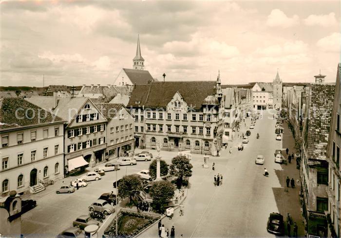 Mindelheim Marktplatz mit Rathaus