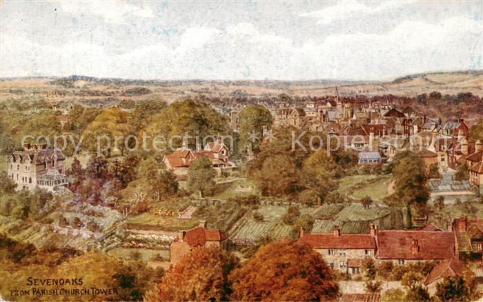 Sevenoaks UK From Parish Church Tower