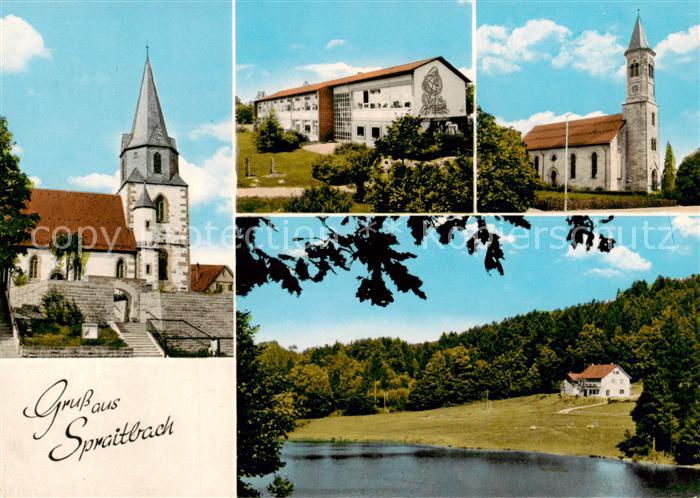 Spraitbach Ev Kirche Schule Kath Kirche Stausee