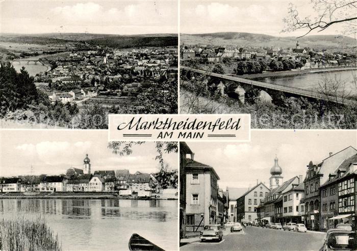 Marktheidenfeld Fliegeraufnahme Panorama Mainpartie Strassenpartie