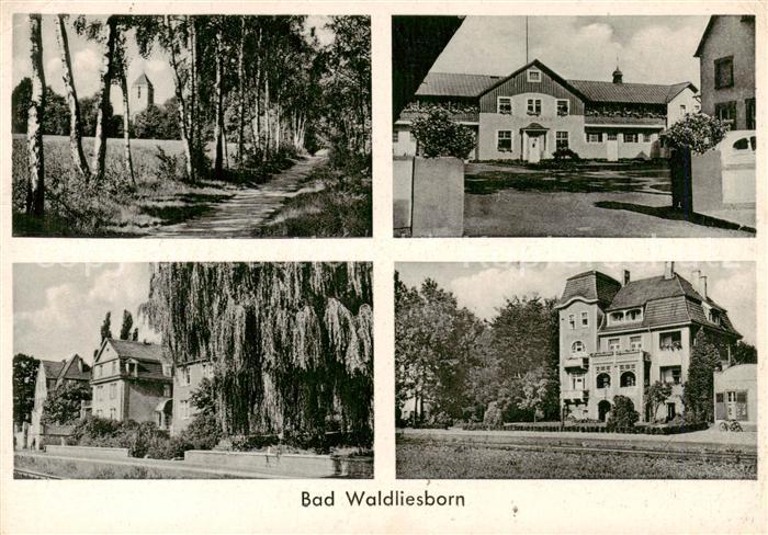 Bad Waldliesborn Allee Teilansichten Kurhaus