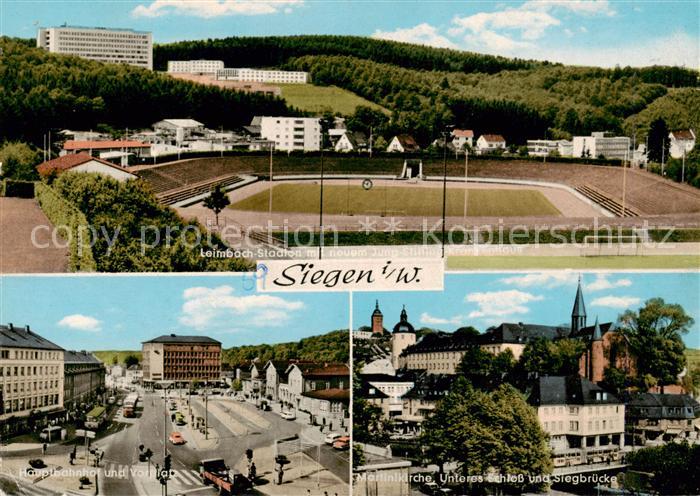 Siegen  Westfalen Leimbach Stadion Jung Stilling Krankenhaus Hauptbahnhof Martin