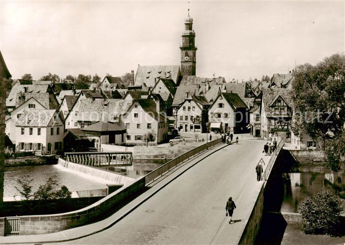 Lauf Pegnitz Bruecke Ortspartie