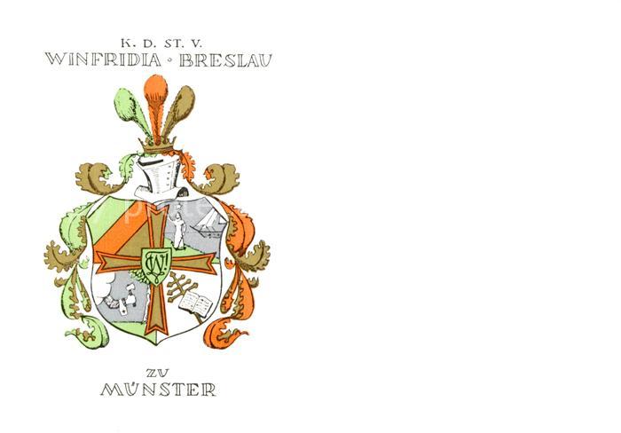 Muenster Westfalen KD ST V Winfrida Breslau Wappen