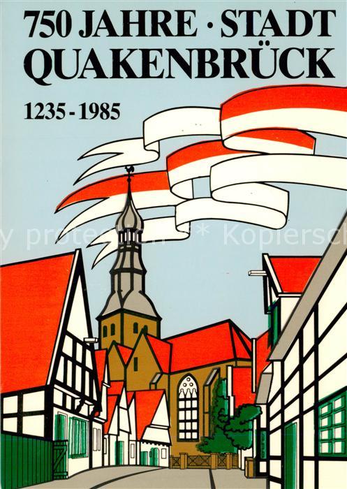 Quakenbrueck Festpostkarte zum Stadtjubilaeum der Stadt Quakenbrueck
