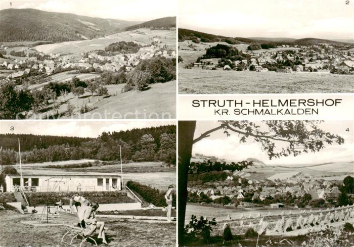 Helmershof Struth-Helmershof Floh-Seligenthal Buergerwald mit Kronstein Panorama