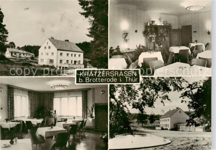 Brotterode Waldgaststaette Kraetzersrasen VEB Bad Liebenstein