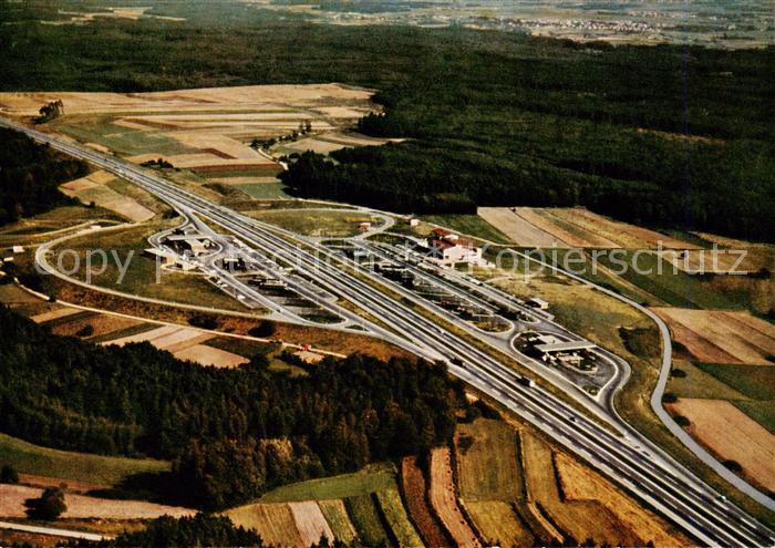 Weingartsgreuth Autobahn Raststaette Steigerwald Fliegeraufnahme
