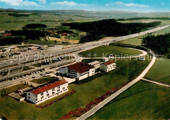 Weingartsgreuth Autobahn Rasthaus Motel Steigeerwald Fliegeraufnahme
