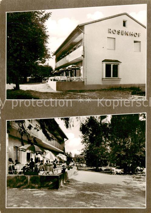 Deisenhofen Muenchen Gasthof Rosenhof Terrasse