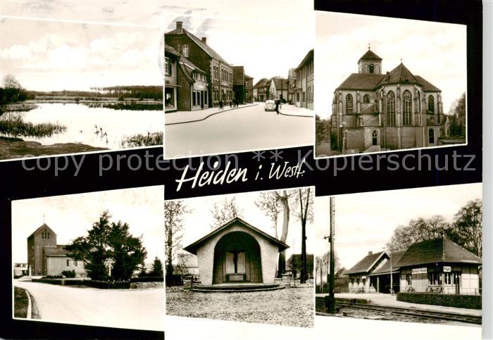 Heiden Lippe Westfalen Weiher Ortspartien Kirche Kapelle Stolzenhain Schreibware