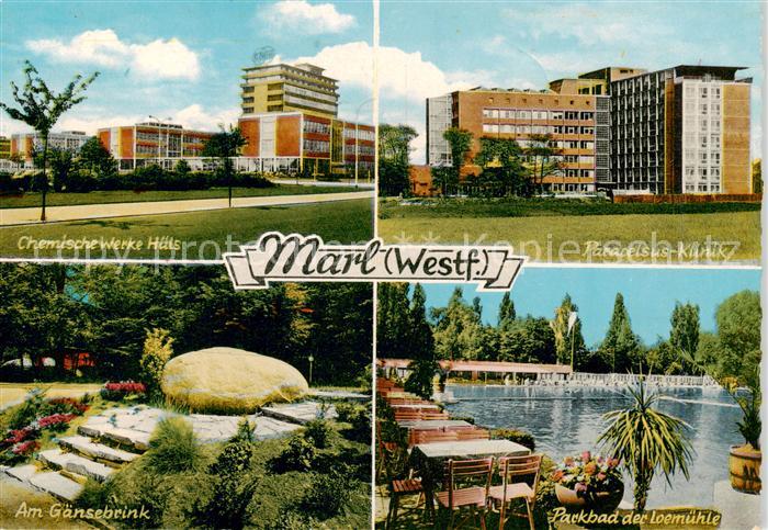 Marl  Westfalen Chemische Werke Huels Paracelsus Klinik Am Gaensebrink Parkbad d