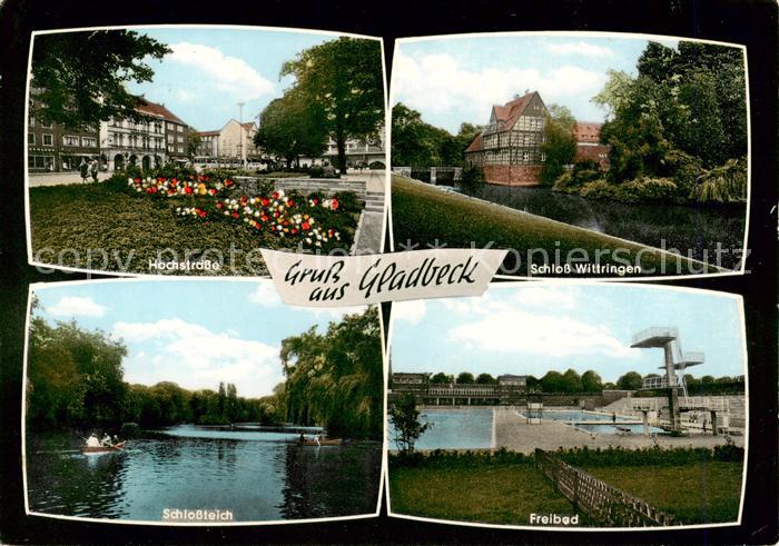 Gladbeck Hochstrasse Schloss Wittringen Schlossteich Freibad