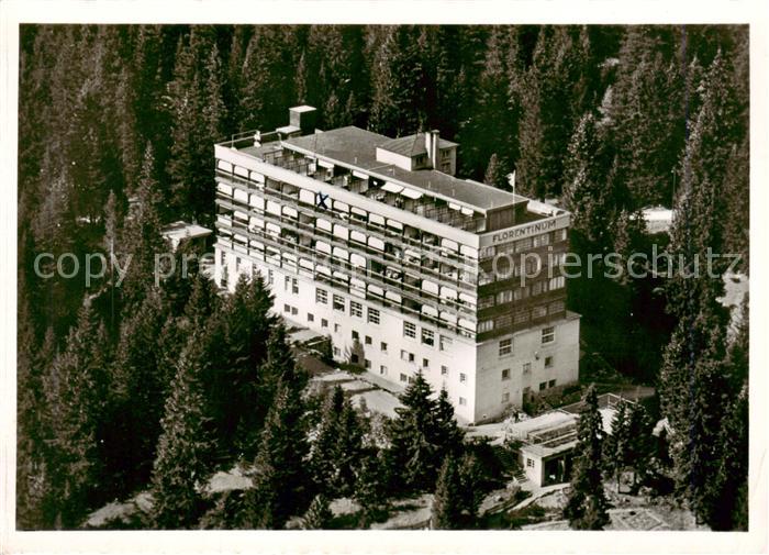 Arosa GR Sanatorium Florentinum Fliegeraufnahme