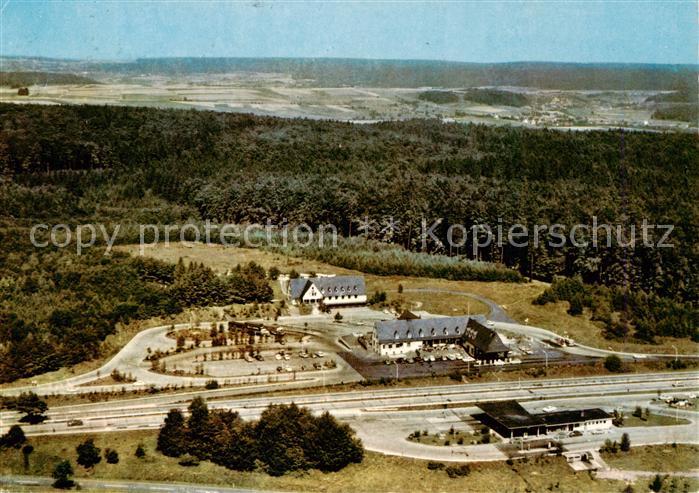 Reinhardshain BAB Rasthaus Reinhardshain Fliegeraufnahme