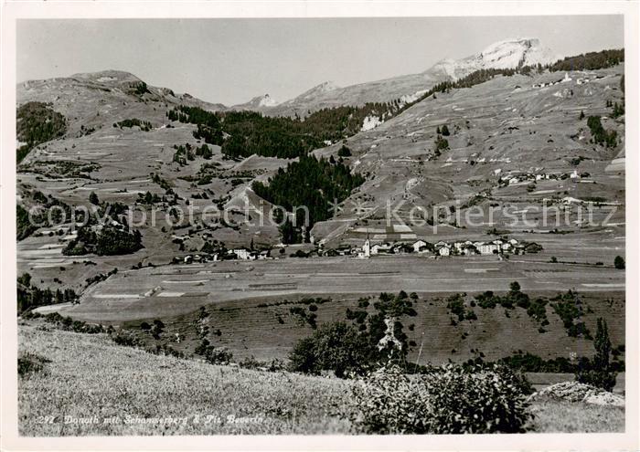 Donath GR mit Schamserberg und Piz Beverin