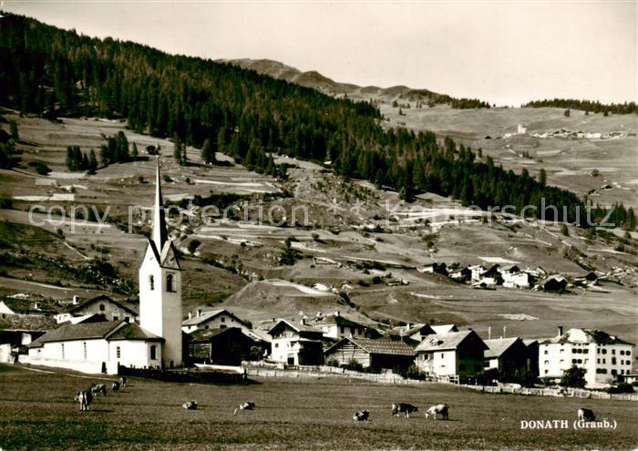 Donath GR Panorama mit Kirche