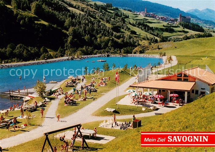 Savognin Savognino GR Freizeit und Badesee Lai Barnagn
