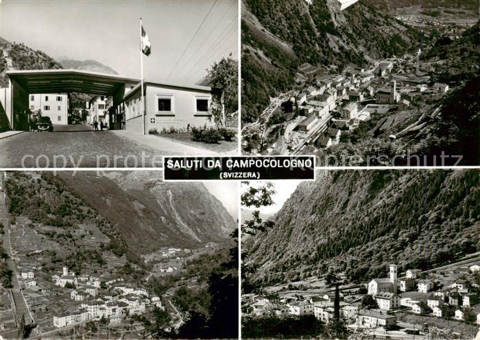 Campocologno GR Grenze Fliegeraufnahmen Ortsansicht