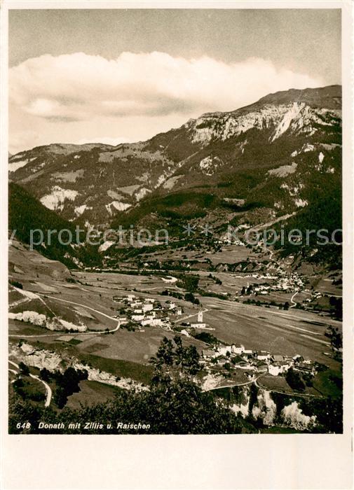 Donath GR Fliegeraufnahme mit Zillis und Raischen