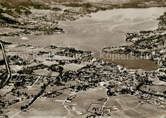 Tegernsee Bayern Fliegeraufnahme