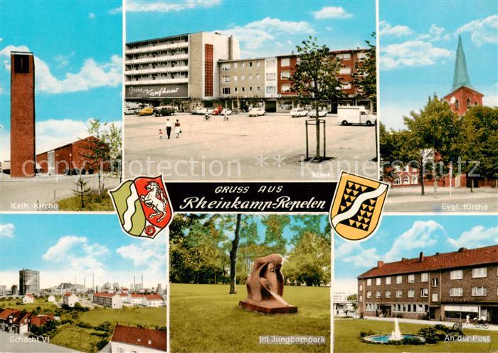 Rheinkamp Repelen Moers Moers Kath Kirche Markt Ev Kirche Schacht VI Jungbornpar