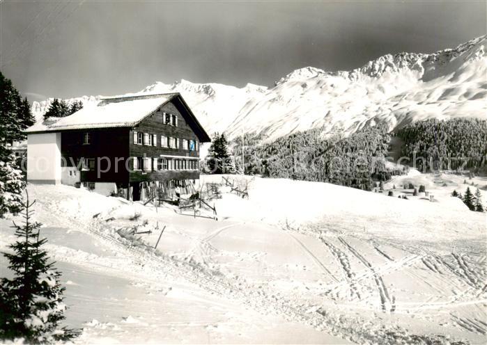 Lenzerheide GR Ferienheim Maennedorf Tga da Lai mit Parpanerhoernern und Urdenfu