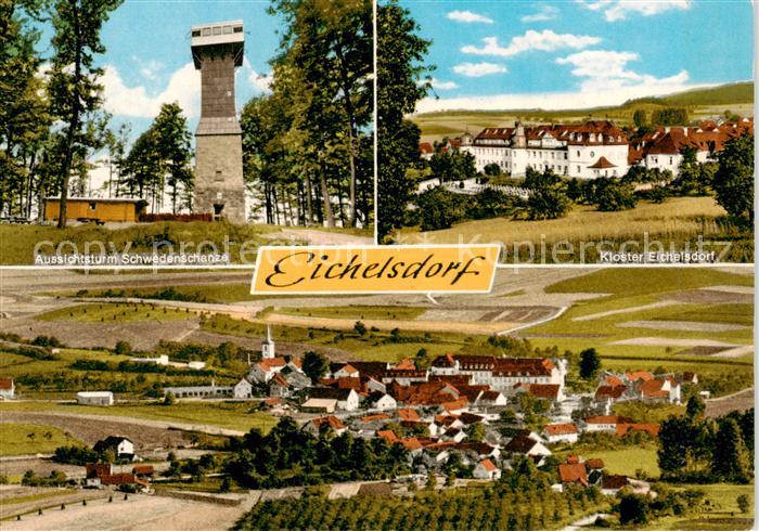 Eichelsdorf Unterfranken Aussichtsturm Schwedenschanze Kloster Eichelsdorf Flieg