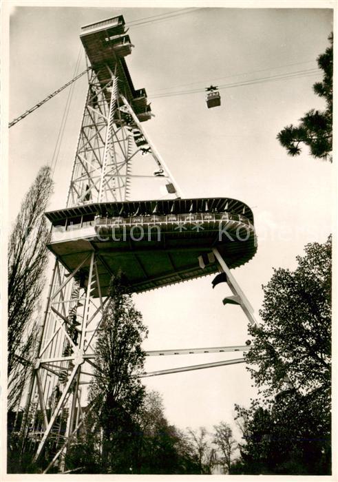 Zuerich ZH Schweizer Landesausstellung 1939 Seilbahnturm mit Restaurant