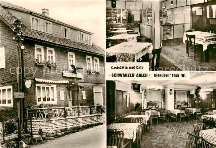 Giessuebel Schleusegrund Gaststaette Cafe Schwarzer Adler Gastraeume