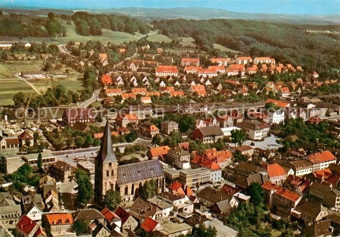Lengerich Westfalen Fliegeraufnahme mit Kirche