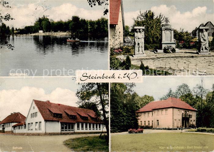 Steinbeck Recke Waldfreibad Ehrenmal Schule Kur und Badehaus Bad Steinbeck