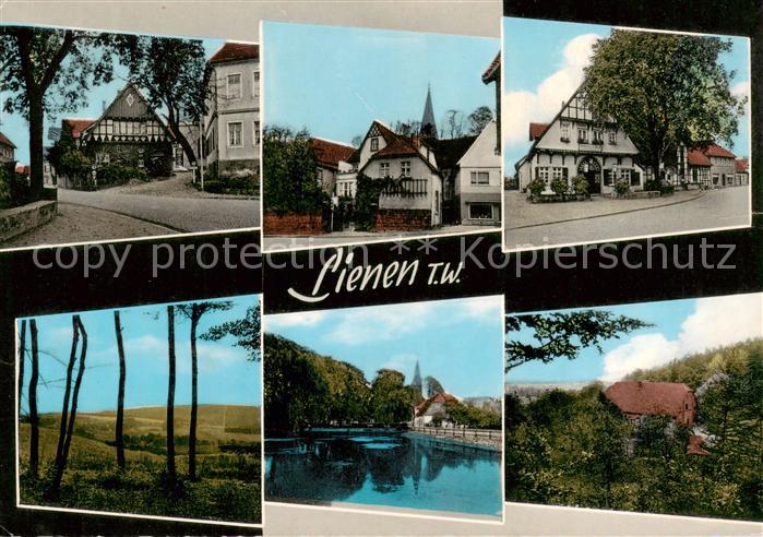 Lienen  Westfalen Gasthaus zur Post Panorama Schwanenteich Teilansichten