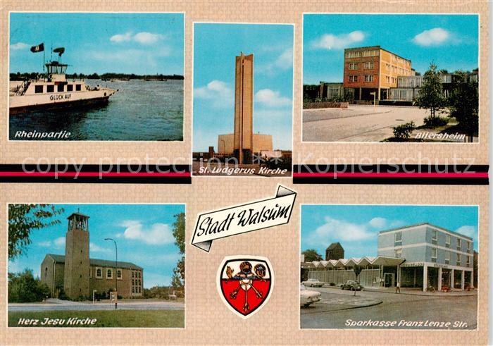 Walsum Duisburg Rheinpartie St Ludgerus Kirche Altersheim Herz Jesu Kirche Spark