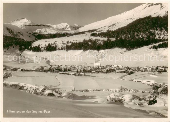 Flims GR mit Segnes Pass