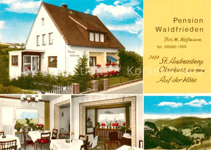 St Andreasberg Harz Pension Waldfrieden Gastraeume Panorama