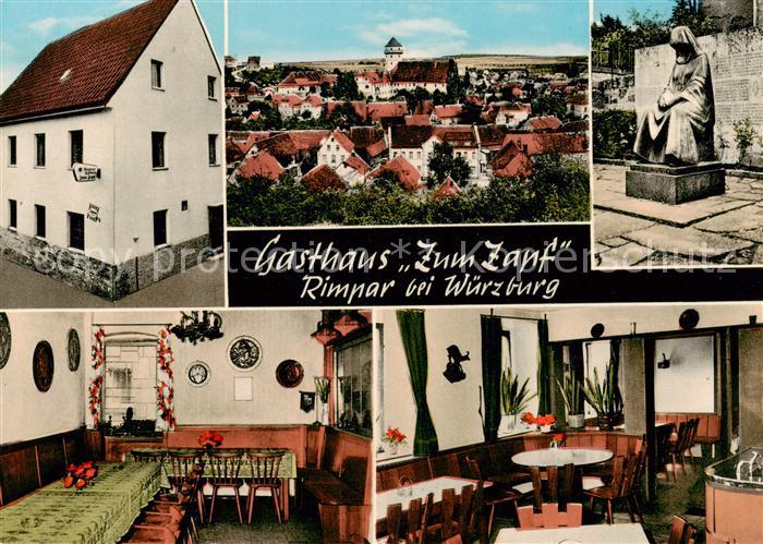 Rimpar Gasthaus Zum Zapf Panorama Gedenkstaette Gastraeume