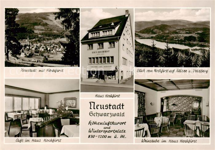 Neustadt Schwarzwald Titisee-Neustadt Panorama mit Hochfirst Haus Hochfirst Bli