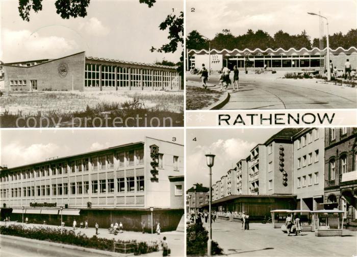 Rathenow Schwimmhalle HO Kaufhalle Brune Baum Ring HO Kaufhaus Magnet Berliner S