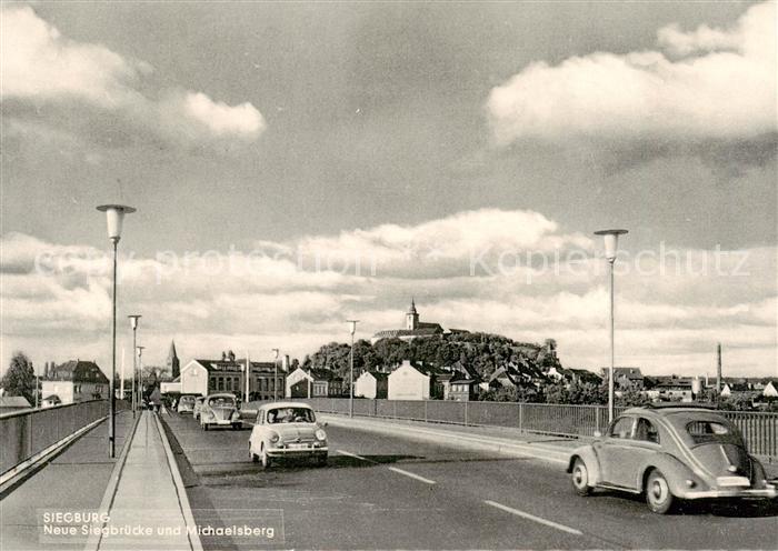 Siegburg Neue Siegbruecke und Michaelsberg