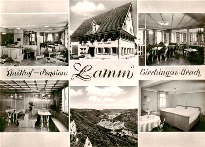 Sirchingen Bad Urach Gasthof Pension Lamm Gastraeume Zimmer Panorama