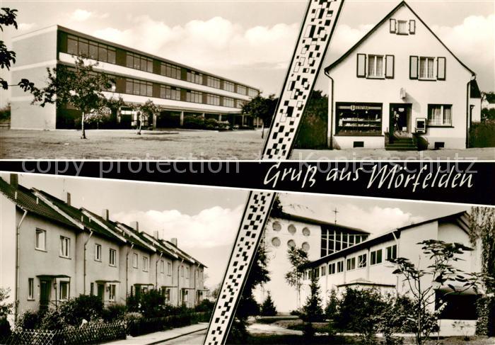 Moerfelden-Walldorf Schule Ortspartie Kirche Lebensmittel Feinkost Adam